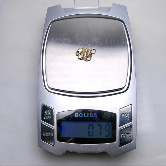 10K Yellow Gold 7" Box Link Bracelet Lobster Clasp .79g - New - Picture 6 of 6